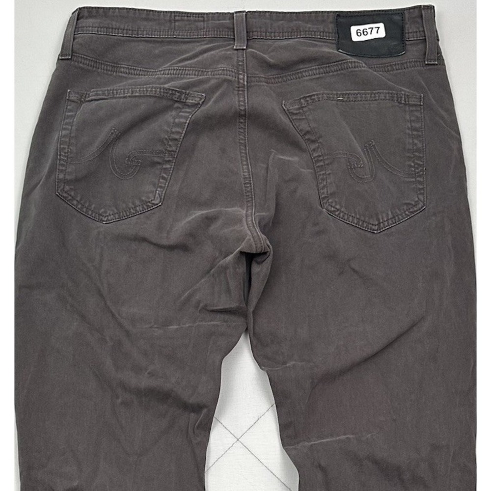 AG Adriano Goldschmied Everett Slim Pants Men 32x32 Straight Dark Brown Jeans